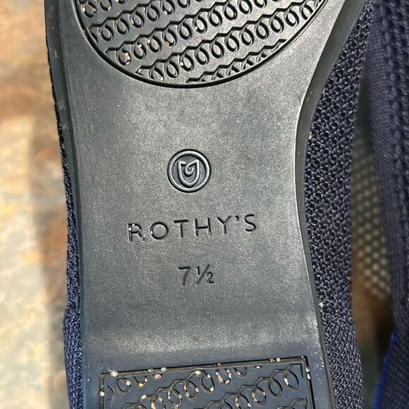 Rothy’s Midnight Navy Blue Ballet Flats Woman’s 7.5 - Picture 9 of 10